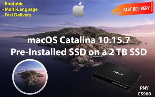 macOS Catalina 10.15.7 SSD PNY Pré-Installé 2 To OSX OS X, Informatique & Logiciels, Systèmes d'exploitation, Neuf, MacOS, Envoi