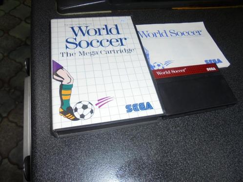 Sega Master System World Soccer (orig-compleet), Consoles de jeu & Jeux vidéo, Jeux | Sega, Utilisé, Master System, Sport, 2 joueurs