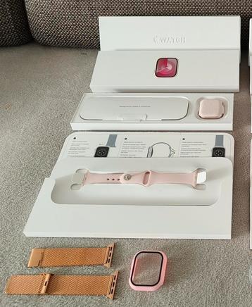 Nieuw!Apple Watche Series 9 41mm Pink factuur en  garantie 