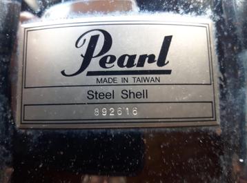 Coque en acier Pearl vintage 14x6,5 à 10 cornes, numéro de s