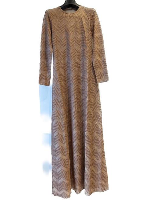 Nooit gedragen lange jurk met mouwen | M Missoni, Kleding | Dames, Jurken, Nieuw, Maat 38/40 (M), Beige, Onder de knie, Ophalen