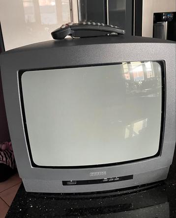 Petite télévision Philips grise 