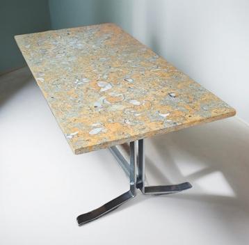 table basse en marbre vintage