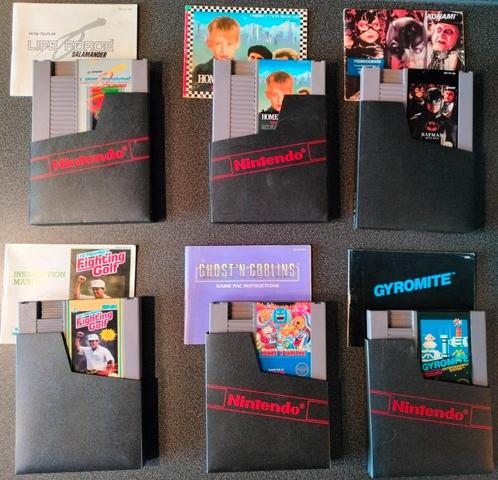 18x NES games, los met boekje, Games en Spelcomputers, Games | Nintendo NES, Gebruikt, Avontuur en Actie, 1 speler, Vanaf 3 jaar