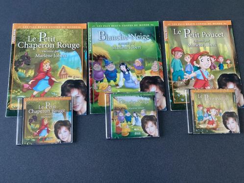 3 livres + 3 CD : contes racontés par Marlène Jobert, Livres, Livres pour enfants | 0 an et plus, Utilisé, 3 à 4 ans, Enlèvement ou Envoi