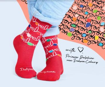 sokken ontworpen door Prinses Delphine, maat 39-42, nieuw