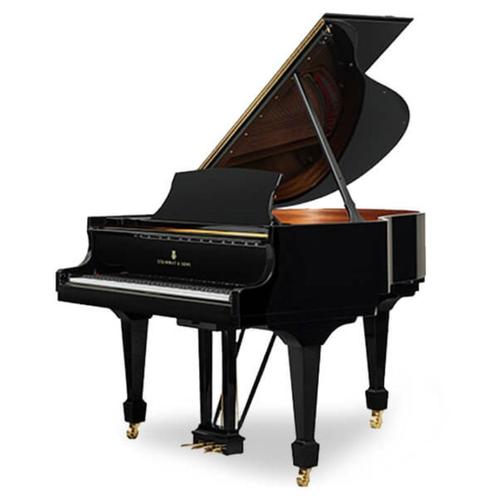 Steinway & Sons S155, Musique & Instruments, Pianos, Utilisé, À queue, Noir, Brillant, Enlèvement ou Envoi