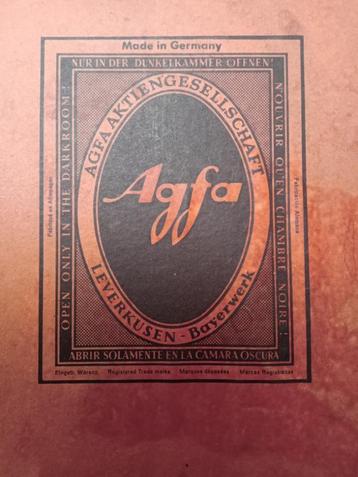 Oude lege doos Agfa (vintage voor verzamelaars)