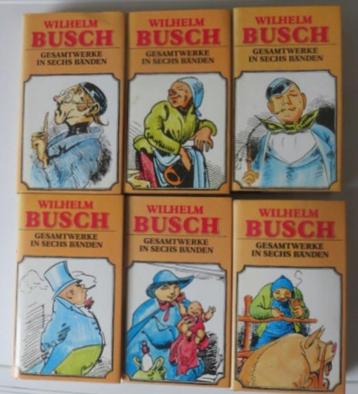 Wilhelm Busch: Zes mooie gebonden pockets met omslag