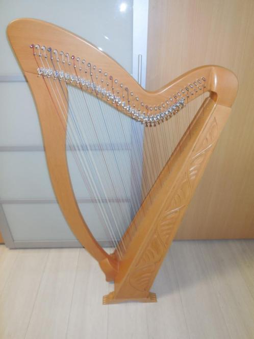 Harpe 36 cordes à leviers, Musique & Instruments, Instruments à corde | Harpes, Comme neuf, Enlèvement