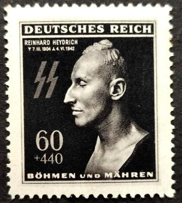 Dt.Reich: Bohemen & Moravië (Reinhard Heydrich) 1943 POSTFRI