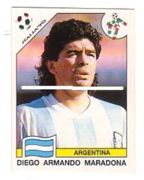 Panini/Italie 90/Argentine - Diego Maradona, Collections, Articles de Sport & Football, Comme neuf, Affiche, Image ou Autocollant