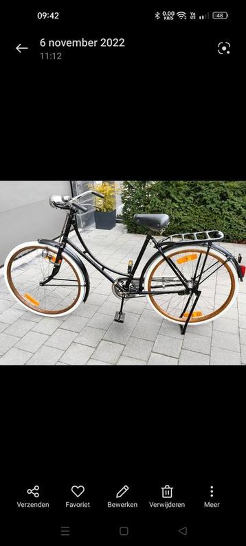Vintage Dames fiets 1942 op houten velgen ( Gerenoveerd )