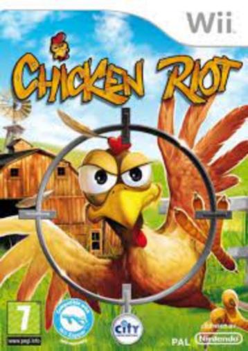 Wii Chicken Riot spel.