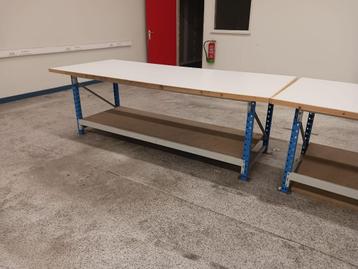 Étagère de travail, table de travail à double couche, 20 mèt