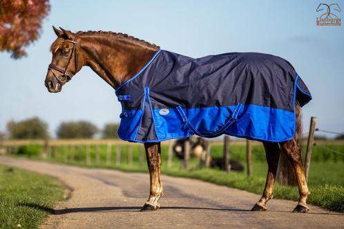 Profi-Rider regendeken Royal Blue fleece gevoerd 175 tm 215, Animaux & Accessoires, Chevaux & Poneys | Couvertures & Couvre-reins