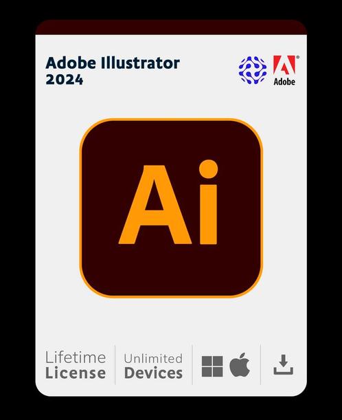 Adobe illustrator 2024 origineel met permanente licentie, Informatique & Logiciels, Logiciel d'Édition, Windows, Enlèvement ou Envoi