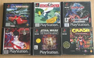 6 games voor ps1
