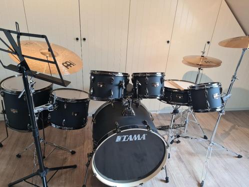 Prachtige mat zwarte Tama Limited Edition 7-delige drumset, Musique & Instruments, Batteries & Percussions, Comme neuf, Tama, Enlèvement