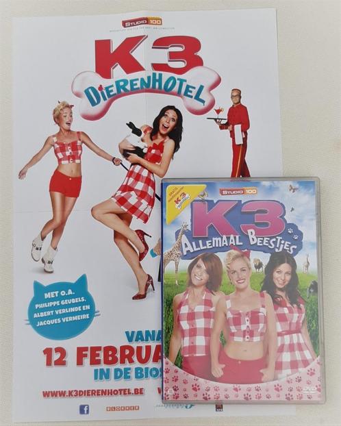DVD  K3 Allemaal Beestjes + gratis film poster, Cd's en Dvd's, Dvd's | Kinderen en Jeugd, Zo goed als nieuw, Film, Dieren, Vanaf 6 jaar