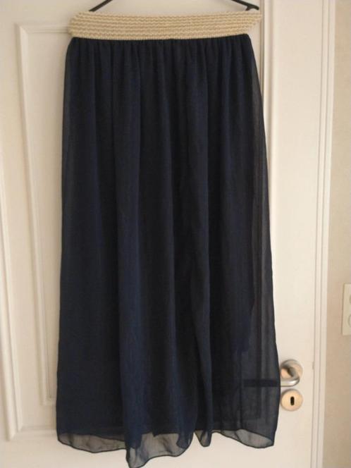 Lange donkerblauwe rok van Amélie Amélie  voerd  Elastische, Vêtements | Femmes, Jupes, Envoi