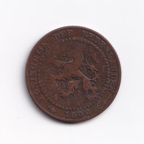 1 Cent Nederland 1902, Timbres & Monnaies, Monnaies | Pays-Bas, Monnaie en vrac, 1 centime, Reine Wilhelmine, Enlèvement ou Envoi
