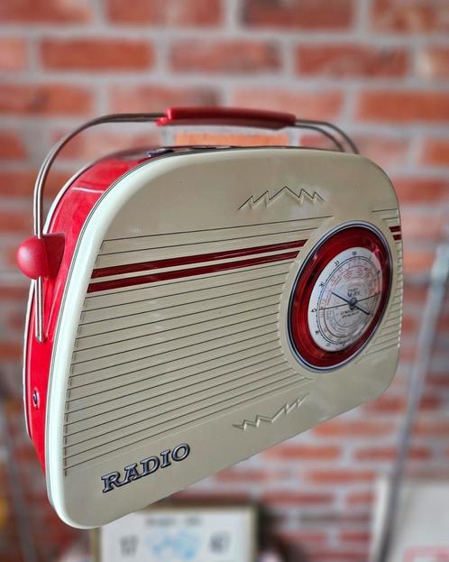 Vintage Radio uit blik - 270x90mm, Verzamelen, Blikken, Zo goed als nieuw, Overige, Overige merken, Ophalen of Verzenden