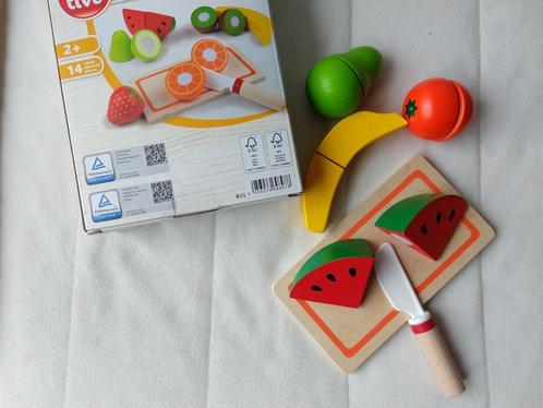 NIEUW.houten speelgoed: fruit, deelbaar, Enfants & Bébés, Jouets | Éducatifs & Créatifs, Neuf, Découverte, Enlèvement ou Envoi