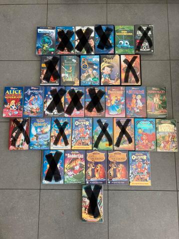 Lot VHS banden (Dinsney, Pixar, Studio 100, …)