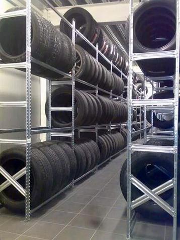 Rayonnage métallique pour pneus (étagère)