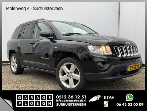 Jeep Compass 2.4 Limited 4WD Automaat Leer Trekhaak, Auto's, Jeep, Bedrijf, Compass, 4x4, ABS, Airbags, Alarm, Boordcomputer, Centrale vergrendeling