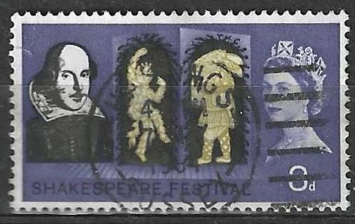 Groot-Brittannie 1964 - Yvert 382 - William Shakespeare (ST), Postzegels en Munten, Postzegels | Europa | UK, Gestempeld, Verzenden
