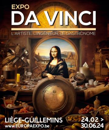 tickets pour l'exposition DA VINCI/LIEGE jusqu'au 30/06