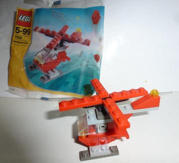 Lego mini-setje helikopter/vliegtuig 7222