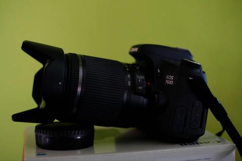 Canon 760D + tamron 18-200mm f/3.5-6.3 + accessoires., Collections, Appareils photo & Matériel cinématographique, Appareils photo