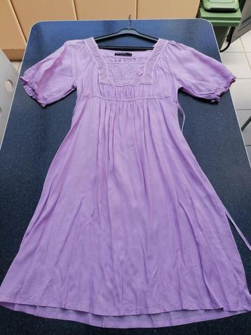 nieuwe jurk lila Soya Concept lichte stof 38 korte mouw
