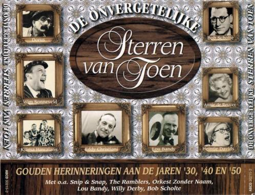 Onvergetelijke Sterren Van Toen - 60 tracks., CD & DVD, CD | Néerlandophone, Comme neuf, Chanson réaliste ou Smartlap, Envoi