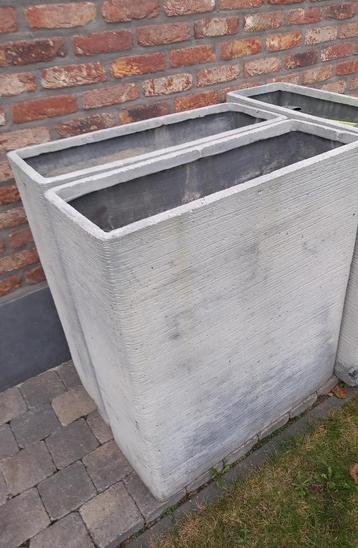 Hoge bloembak voor buiten - 3 stuks