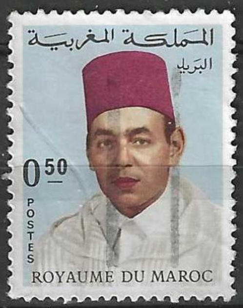 Marokko 1968 - Yvert 544 - Koning Hassan II - 50 c (ST), Timbres & Monnaies, Timbres | Afrique, Affranchi, Maroc, Envoi