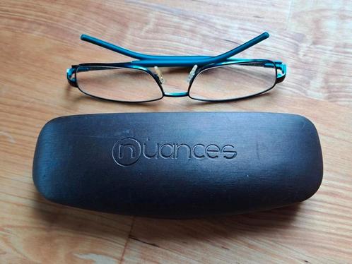 Brilmontuur Nuances + brillendoos., Handtassen en Accessoires, Zonnebrillen en Brillen | Heren, Zo goed als nieuw, Bril, Overige merken