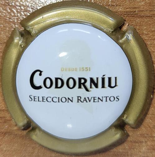 Capsule Cava d'Espagne CODORNIU blanc & kaki nr 20, Collections, Vins, Neuf, Vin blanc, Espagne, Enlèvement ou Envoi