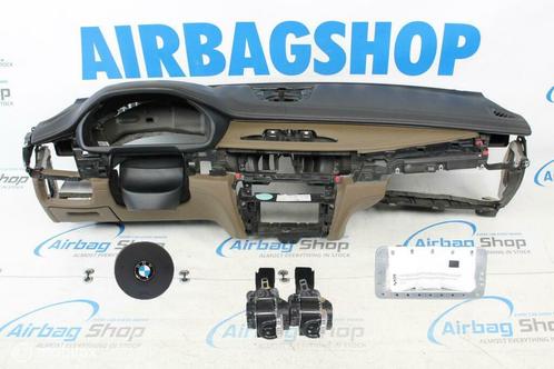 Airbag set Dashboard M zwart/bruin HUD stiksels BMW X5 F15, Autos : Pièces & Accessoires, Tableau de bord & Interrupteurs, Utilisé