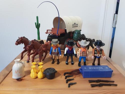 PLaymobil mooie grote westernkoets, Kinderen en Baby's, Speelgoed | Playmobil, Zo goed als nieuw, Complete set, Ophalen of Verzenden