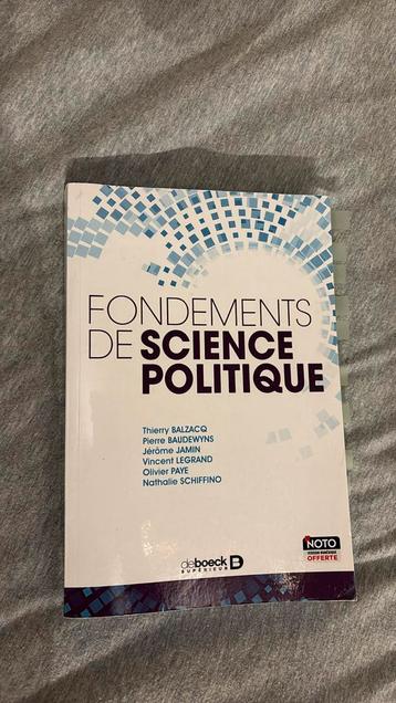 « Fondements de science politique » édition Deboeck 2014