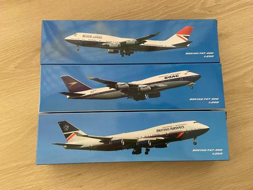 3 x B747, Collections, Aviation, Neuf, Envoi