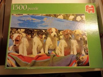 Puzzel - Puppies - 1500 stukjes