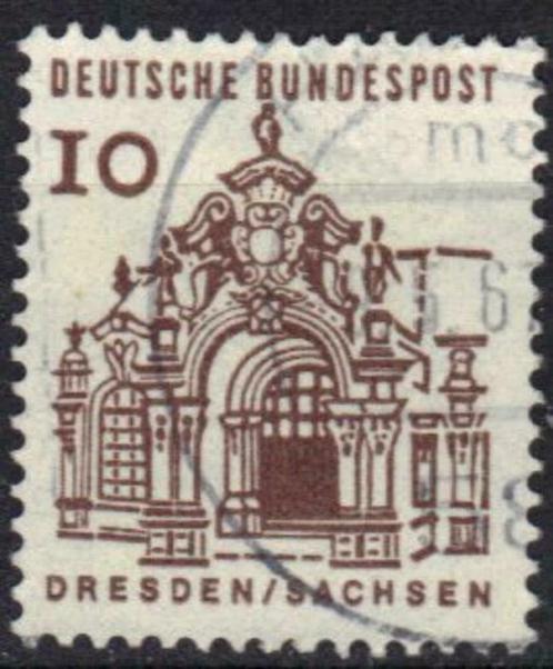 Duitsland Bundespost 1964-1965 - Yvert 322 - Gebouwen (ST), Timbres & Monnaies, Timbres | Europe | Allemagne, Affranchi, Envoi