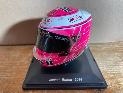 Jenson Button 1:5 2014 helm Mclaren F1 1/5 Jules Bianchi, Collections, Marques automobiles, Motos & Formules 1, Neuf, ForTwo, Enlèvement ou Envoi