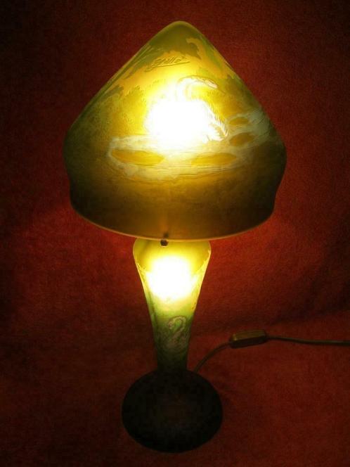 Lamp gesigneerd - Gallé - periode 1908-1920, Antiquités & Art, Antiquités | Éclairage, Enlèvement