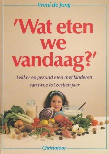 boek: wat eten we vandaag? - Vreni De Jong + boekensteun